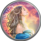 2026 USA - American Justice Girl - 1 Ounce Pure Silver .999 Colorized Coin!!!
