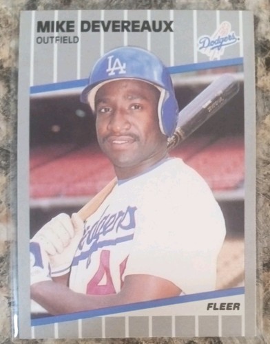 MIKE DEVEREAUX - 1989 FLEER #56 MLB Dodgers - Great Condition ! - Picture 1 of 2