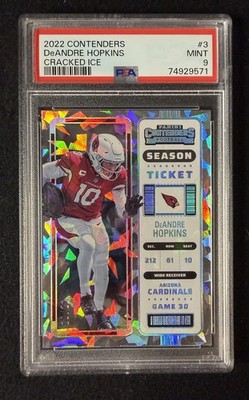 2022 Panini Contenders - DeAndre Hopkins #3 Cracked Ice Ticket /21