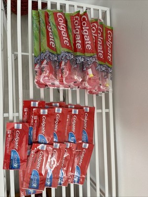 Individual Kids Toothbrushes 18 And Toothpaste 17 All Factory Sealed Unused