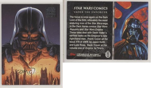 2009 Topps Star Wars Galaxy Series 4 Comics Darth Vader the Enforcer #95 4et - Picture 3 of 3