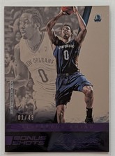 2014-15 Panini Prestige Plus Bonus Shots Purple #33 Al-Farouq Aminu #d/49 Mavs