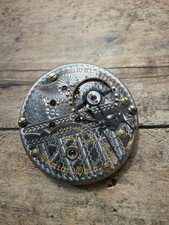 1911 Hampden Special Railway 23j 18s Pocket Watch Movement | Good Balance!