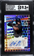 2020 Donruss Optic Heliot Ramos SGC 9.5 w/10 Auto Purple Pandora Prizm /10