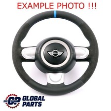 Mini Cooper R56 R60 NEW Black / Alcantara Leather Sport Steering Wheel 3 Spoke