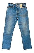 Levi’s Women’s Size 31x28 Wedgie Straight Blue Jeans High Rise Button Fly NWT