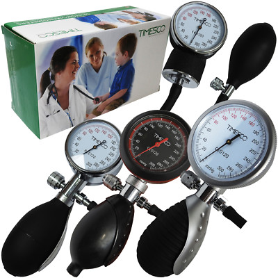 Timesco Profi Blutdruckmessgerät Zifferblatt Blutdruckmessgerät + Tragetasche