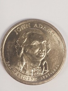 2007-D John Adams Position A Presidential Dollar