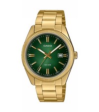 Orologio Uomo Casio MTP-1302PGC-3AVEF Con Cinturino Dorato E Quadrante Verde