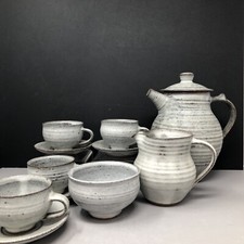 Gwyn Hansenn-Pigott (1935-2013) Earthenware Coffee Set With Minor Damage #1819