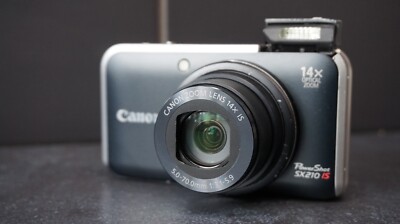 Canon PowerShot SX210 IS 14.1MP Digital Camera - Black for sale