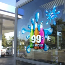 Static Clear Window Graphic Clings Film 42" x100ft. Printable Graphics No Glue