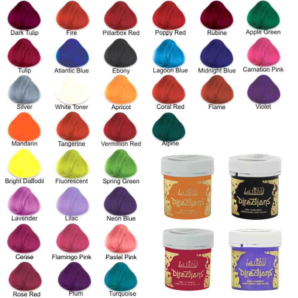 2&4 Pack Original La Riche Directions Semi Permanent Hair Colour