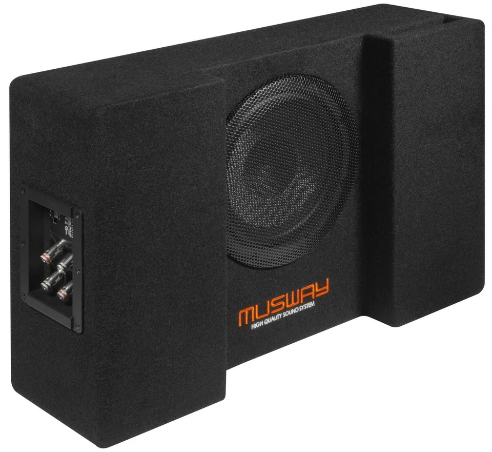 MUSWAY MF-108Q Down-Fire Subwoofer Auto Sub 20cm Mini Flach Klein Bassreflex - Bild 4 von 4