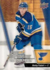 ROBBY FABBRI 2015-16 Upper Deck FULL FORCE FRESHMAN 3-D ROOKIE RC #117 Blues 
