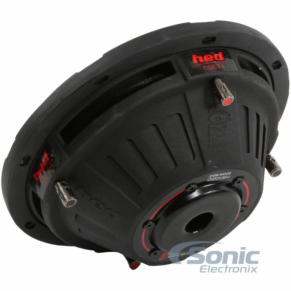 Subwoofer para automóvil Cerwin Vega HS102D 800W 10" HED Series doble 2 ohmios montaje poco profundo Foto 3 de 4