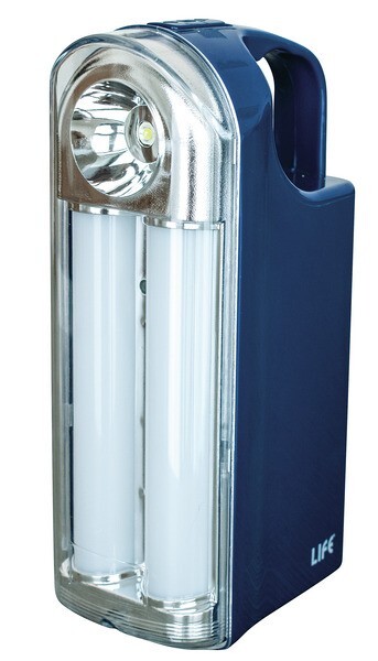 Lampada Lavoro LED Ricaricabile 6V 4Ah | 2 Tubi + Spot | Uso Professionale