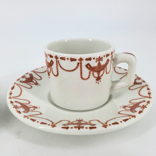 Set 2 Hotel Muehlebach Shenango Demitasse Cup Saucer Demi 1956 Kansas City KCMO - Picture 2 of 16