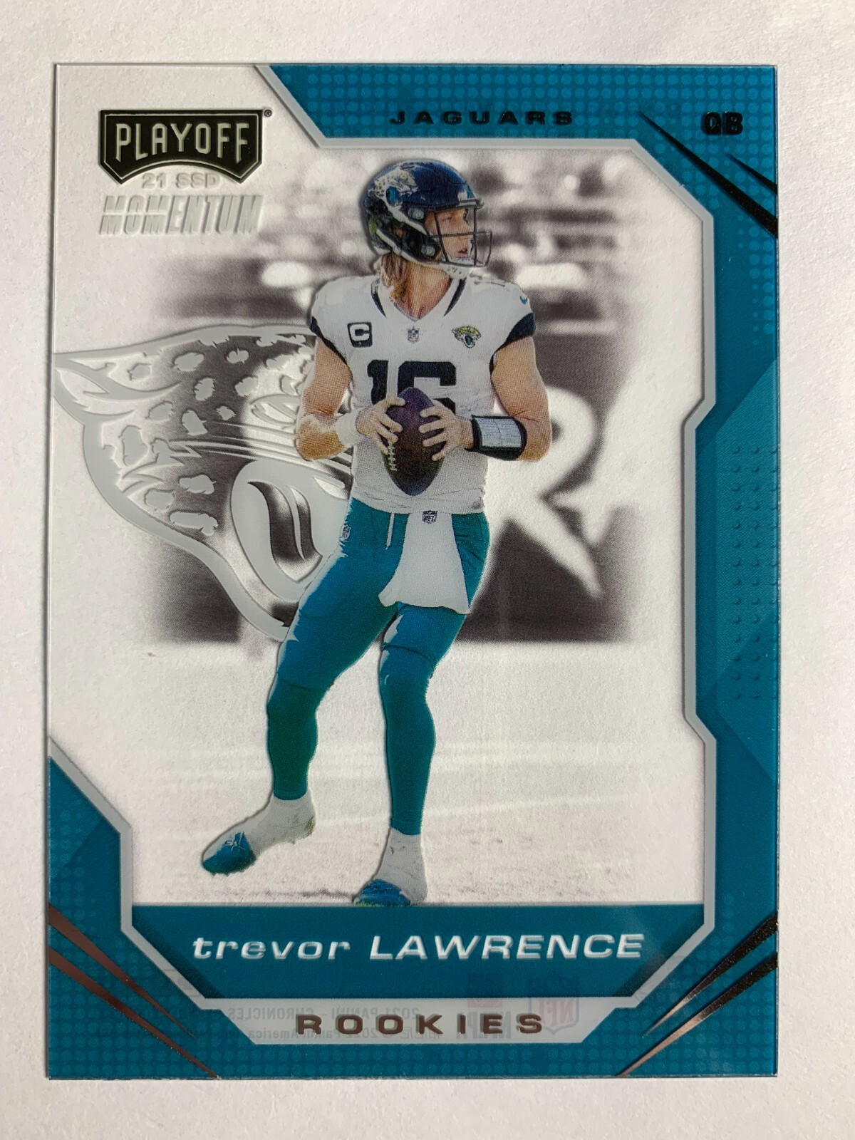 2021 Panini Chronicles Playoff Momentum Trevor Lawrence rookie card #PMR-1