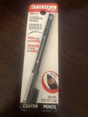 Rimmel London Professional Eyebrow Pencil 1.4 g BLACK BROWN 004 NEW! Ships Free!