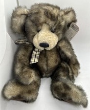 Russ Berrie Cappuccino Stuffed Teddy Bear Plush Brown w/ Bow 4312 w/ Tags