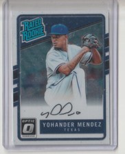 YOHANDER MENDEZ 2017 OPTIC #RRS-YO RATED ROOKIE AUTOGRAPH 