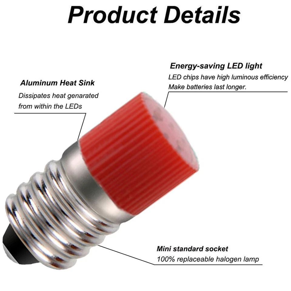 Red No 1447 light LED bulbs 18 volt for Lionel trains & accessories.10Pcs - Image 2 of 4