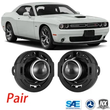 Fog Lights for 2013-2021 Dodge Challenger Projector Driving Front Bumper Lamps