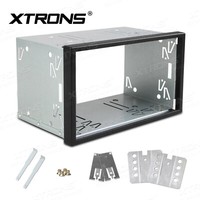 Doppel DIN 2DIN Blende Metall Rahmen Radio Autoradio Universal Einbauschacht