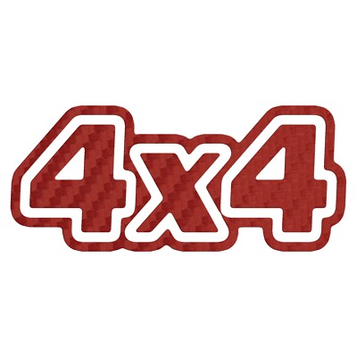 Carbon Fiber 4x4 Sticker Four Wheeling Decal | eBay