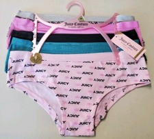 Women's Juicy Couture Intimates Hipster Panties 5 Pack NWT Size M Cotton/Spandex