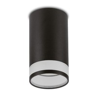 Aluminium-Anbauleuchte Deckenleuchte Mit GlüHbirne Schwarz, IP20, 40W, Warmweiß