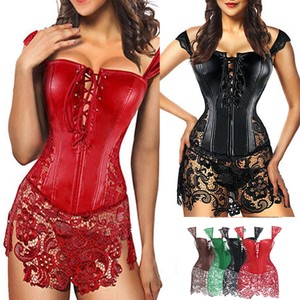 plus size leather corset
