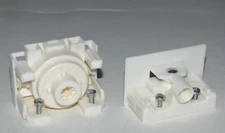 Vertical Blind TILT CONTROL SET 8A for 1-15/16 Notch-Less HeadRail 8-Prong Track