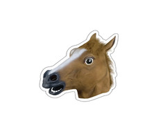 Horse Head Sticker Decal Funny