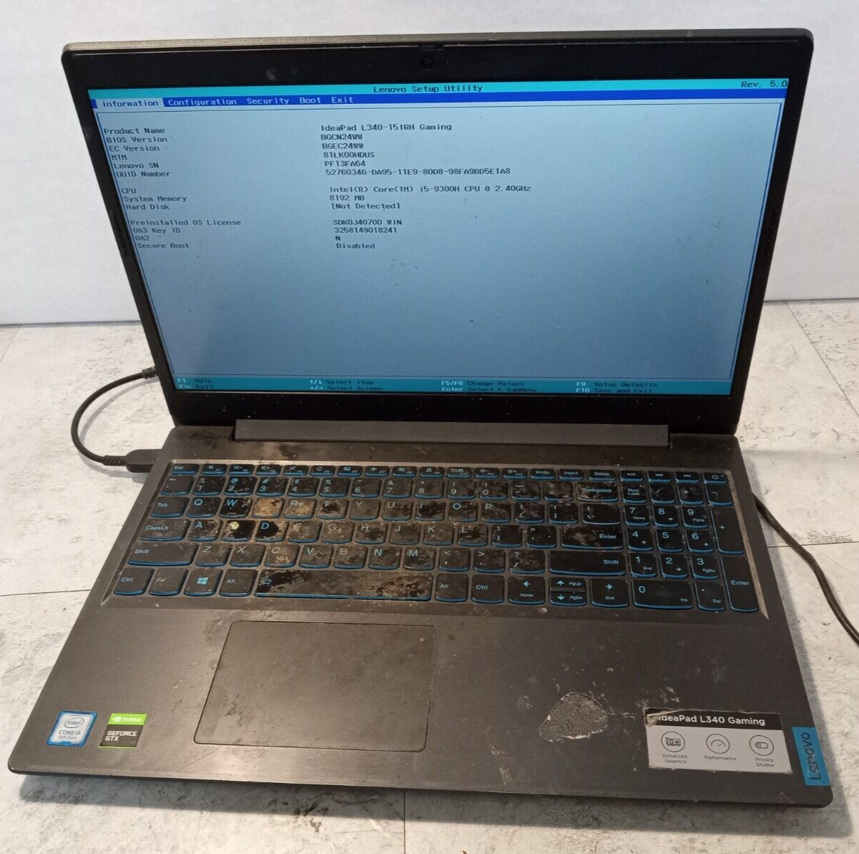 Lenovo IdeaPad L340 Gaming 15.6