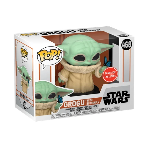 Funko Pop! Vinyl: Star Wars - Grogu with Butterfly - GameStop (Exclusive) #468