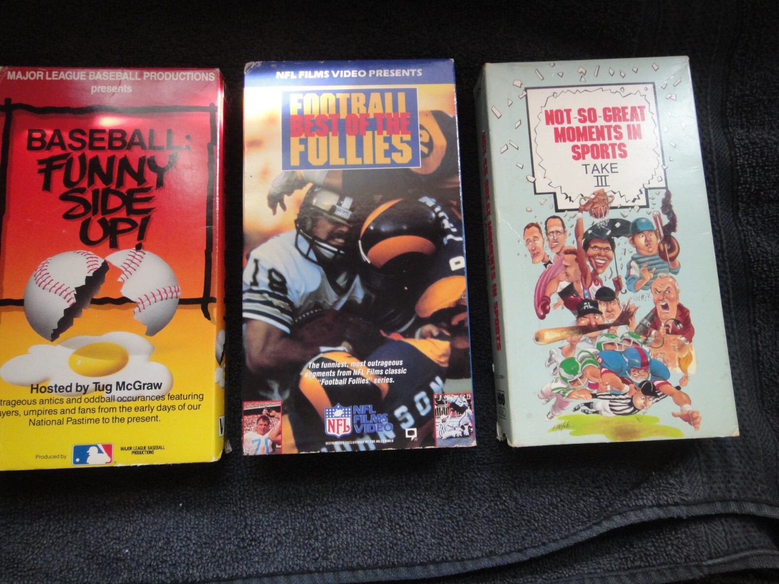 SPORTS BLOOPERS VHS TAPES SET OF THREE MLB NFL MORE eBay