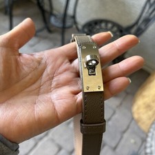 Kelly 18 Epsom Genuine Leather Belt brown adjustable SH