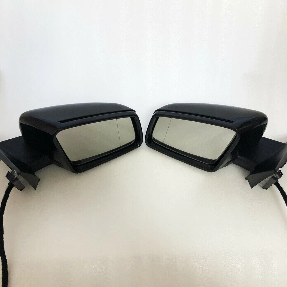 动力汽车后视镜一对适用于梅赛德斯奔驰 GLA X156 GLA200 GLA250 黑色 — 第 2/4 张图片