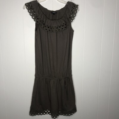 Express Off Shoulder Eyelet Lace Dress Women's Size XS Taupe Stretch Soft | eBay Express Off Shoulder Eyelet Lace Dress Women's Size XS Taupe Stretch Soft | eBay