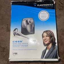 New 2 Sets Of Plantronics CS55/HL10 Wireless Office Headset in Silver 69702-06