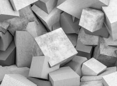 Fototapete 3,5 x 2,55 M. Concrete Blocks 1