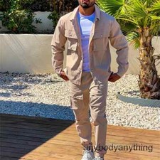 New Men's Tracksuits Sweat Suit Casual Jogging Suits Athletic Set 2 Piece Outfit