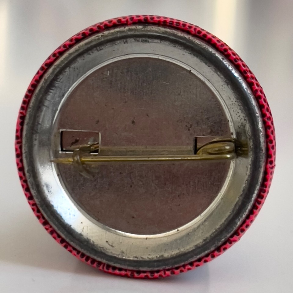 RARE Vintage 1980s MICK SMILEY promo pin button Ghostbusters OST artist