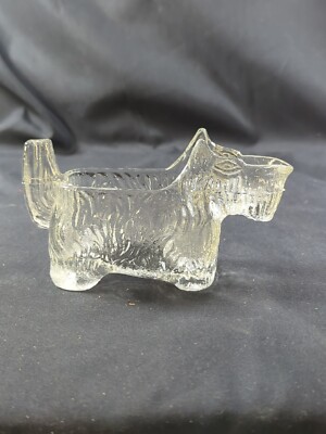 Vintage L.E. Smith, Post Cereal Scottie Dog Pressed Glass Creamer Bowl Unique