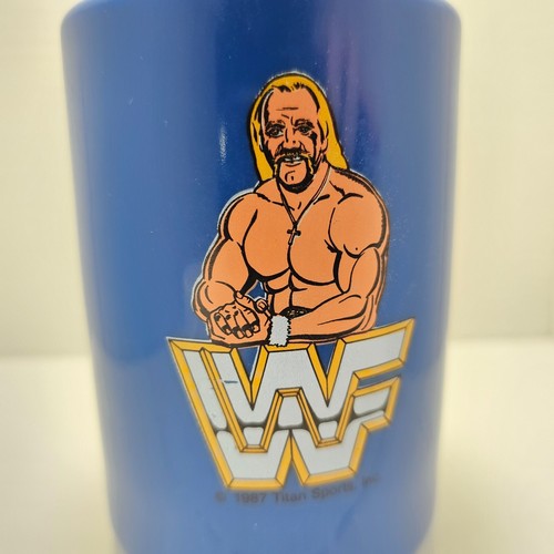 Tapa de taza termo vintage 1987 WWE WWF Hulk Hogan (tomada de la lonchera) *VER NOTAS - Imagen 2 de 9