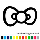 Hello Kitty Bow Sticker Vinyl Decal Car Window Truck Sid Wall Mirror Decor Cute