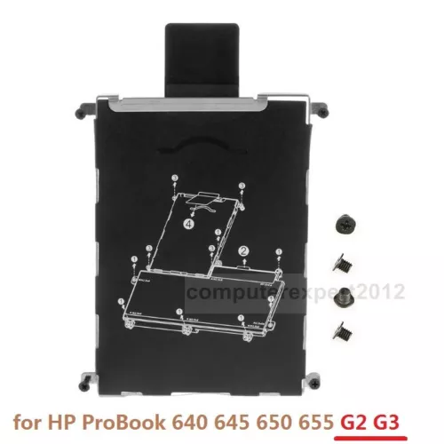 Hard Drive HDD SSD Caddy Frame Bracket Tray for HP ProBook 640 645 650 655 G2 G3
