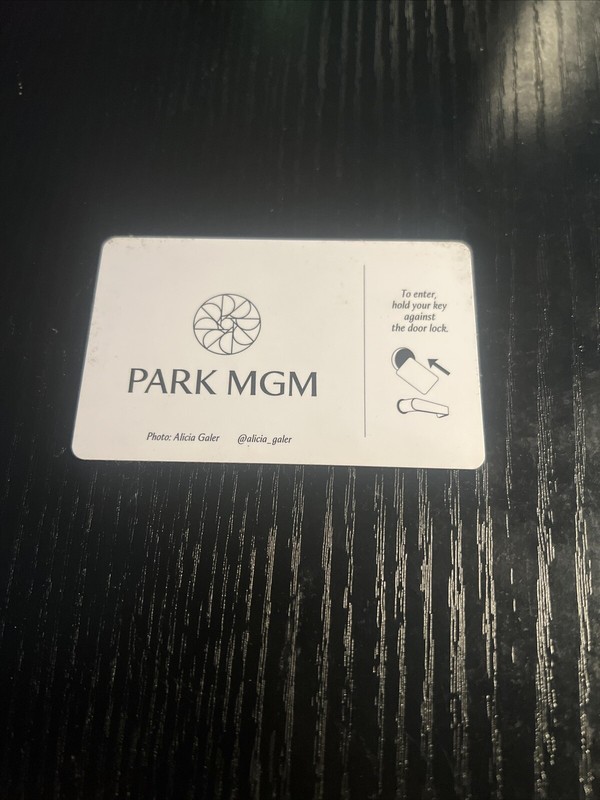 Las Vegas -Park MGM -Photo by Alicia Galer- Room Key